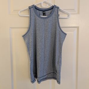 NWT North Face Tank, Flash Dry heather blue